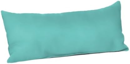 TRP Aruba Teal Blue Rectangle Lumbar Pillow with Insert
