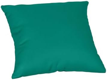 TRP Reversible Square Throw Pillow 18x18 Teal Blue Green