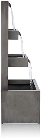 Alpine Corporation CPS182 Gray Multitiered Floor Fountain