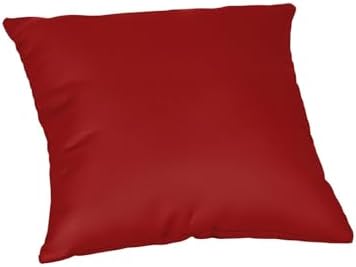 TRP Reversible Square Throw Pillow 18x18 Deep Red Maroon
