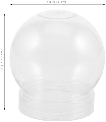 BESTOYARD 15 Pack Clear Snow Globes DIY Decoration Kit