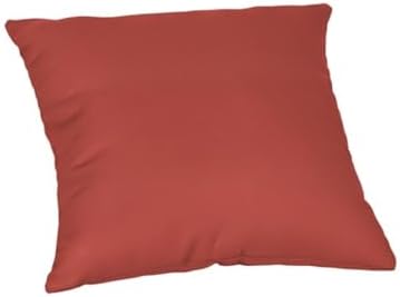 TRP Reversible Square Throw Pillow 18x18 Henna Rust