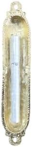 Yaliland Mezuzah with Scroll and Brass Case