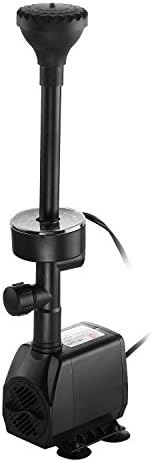 YADICO 730GPH Submersible Fountain Pump with RGB Light and 4 Water Patterns