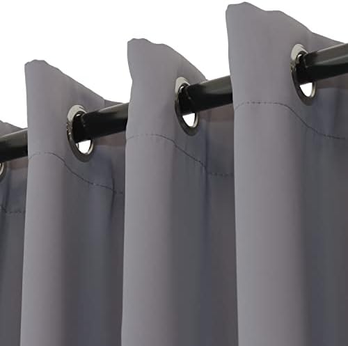 Sunnydaze 101 x 83 Inch Blackout Curtain with Grommet Top and Tieback