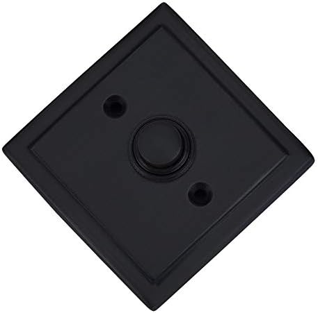 A29 Black Powder Coated Cast Iron Doorbell Button Recess Mount