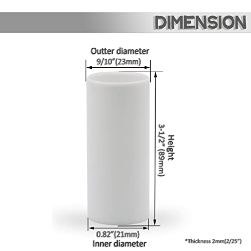 GooChan 35-Inch White Candle Cover Sleeves Set of 12