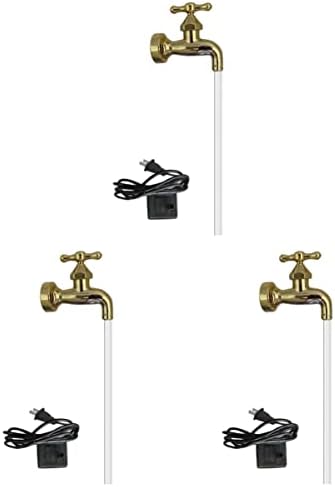 Happyyami Floating Water Fountain Set 3 Piece Tabletop Decor