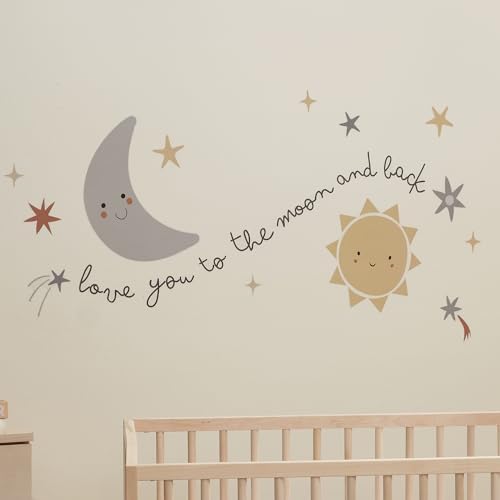 Bedtime Originals Little Star Celestial Moon Stars Wall Decal
