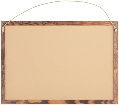 Flash Furniture Rustic Linen Memo Board 20x30 Torched Brown