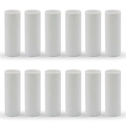 GooChan 35-Inch White Candle Cover Sleeves Set of 12