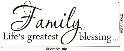 Family Lifes Greatest Blessing Vinyl Wall Decal 22x83