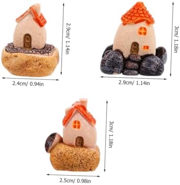 STOBAZA 6pcs Miniature Fairy House Decor Kit