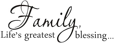 Family Lifes Greatest Blessing Vinyl Wall Decal 22x83
