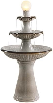 Kenroy Home 51110IV Knight Floor Fountain Ivory Finish