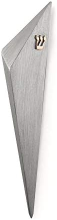 Joy Stember Sanded Triangular Pewter Mezuzah