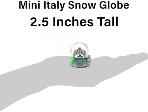 Italy Snow Globe with Rome Pisa Venice