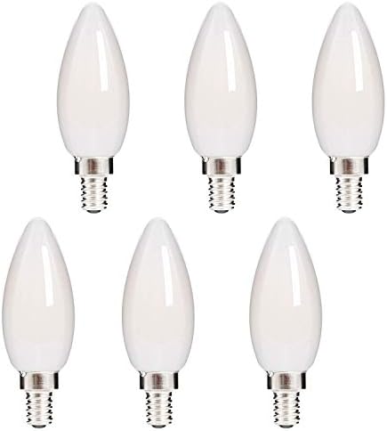 HOLA 45W Dimmable LED Candelabra Bulb 6 Pack