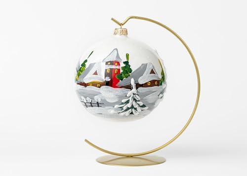 Polish Gallery Christmas Ornament Blown Glass Ball