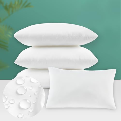 Codi 12x20 Pillow Insert Set of 4 Water Resistant Outdoor Lumbar Pillows