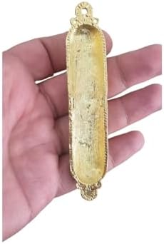 Yaliland Mezuzah with Scroll and Brass Case