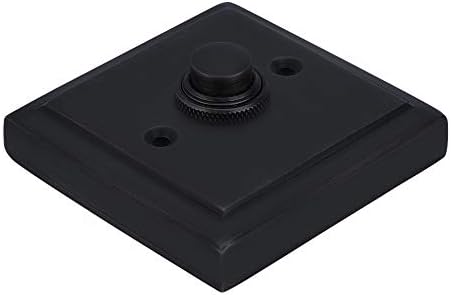 A29 Black Powder Coated Cast Iron Doorbell Button Recess Mount