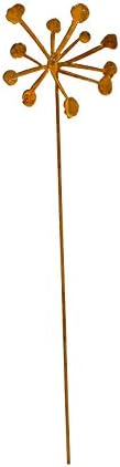 Rusty Metal Flowers Garden Art 9-Piece Set
