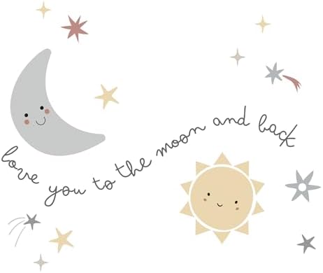 Bedtime Originals Little Star Celestial Moon Stars Wall Decal