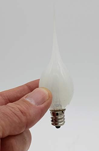 Creative Hobbies 5 Watt Silicone Dipped Candle Lamp Bulbs - Box of 24