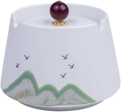 Kraledge Decorative Ceramic Ashtray with Lid