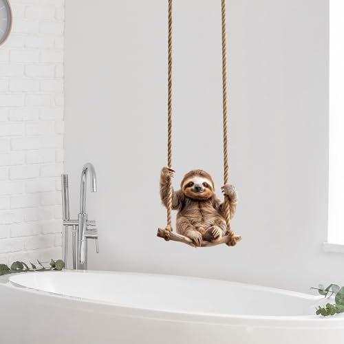 Lifelike Sloth Wall Decal for Nursery and Playroom