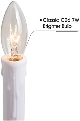 25 Pack Clear Torpedo Tip Replacement Bulbs