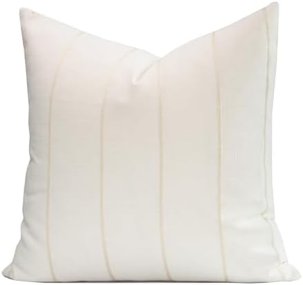 Crumbs Home Modern Farmhouse Fall Linen Throw Pillow Cover 22x22