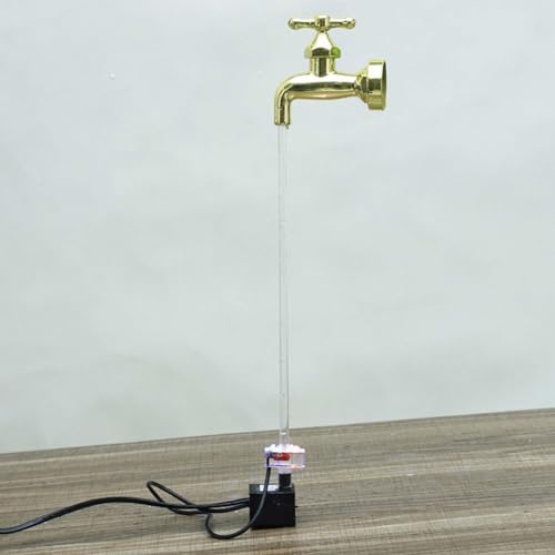Golden Floating Tap Water Fountain for Outdoor Decor