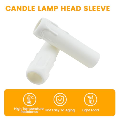 4 Inch Drip Candle Socket Covers 12 Pcs Chandelier Base Sleeves