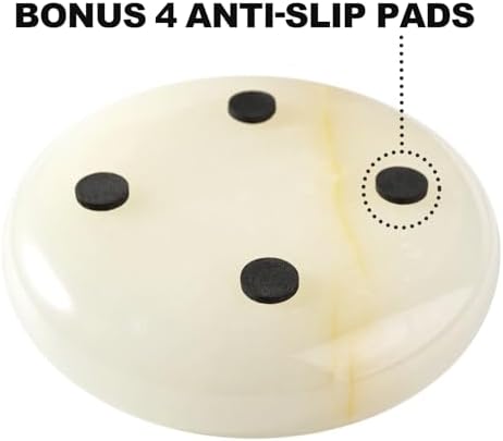 Koville Natural Marble Ashtray Unique Round Design