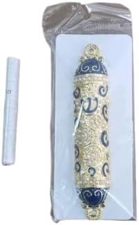 Yaliland Mezuzah with Scroll and Brass Case