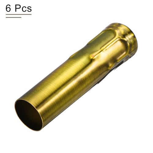 MECCANIXITY Candle Socket Covers Gold Bronze Pack of 6