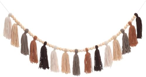 Boho Tassel Garland Terracotta Rainbow Home Decor