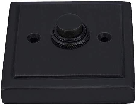 A29 Black Powder Coated Cast Iron Doorbell Button Recess Mount