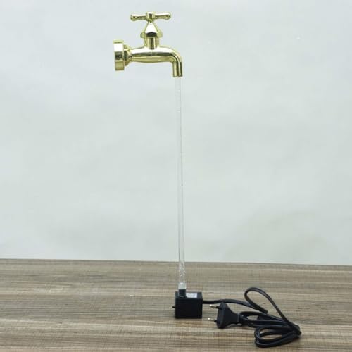 Golden Floating Tap Water Fountain for Outdoor Decor