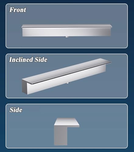 Stainless Steel Waterfall Spillway Kit for Outdoor Ponds and Garden Fountains