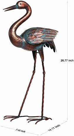 Natelf Garden Crane Statues Outdoor Decor