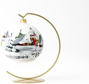 Polish Gallery Christmas Ornament Blown Glass Ball