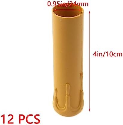 Dnyta 4 in Candle Socket Covers Yellow 12 Pcs