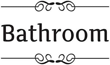 Bestjybt DIY Removable Bathroom WC Wall Sticker