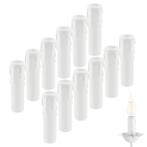 4 Inch Drip Candle Socket Covers 12 Pcs Chandelier Base Sleeves