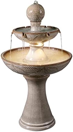 Kenroy Home 50097IV Serene Tiered Fountain with Ivory Finish