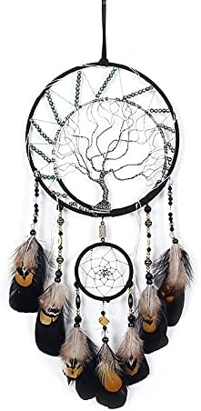 Dream Catchers Tree of Life Black Handmade Wall Hanging Decor