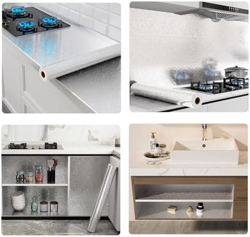 Beminh Kitchen Backsplash Aluminum Foil Sticker